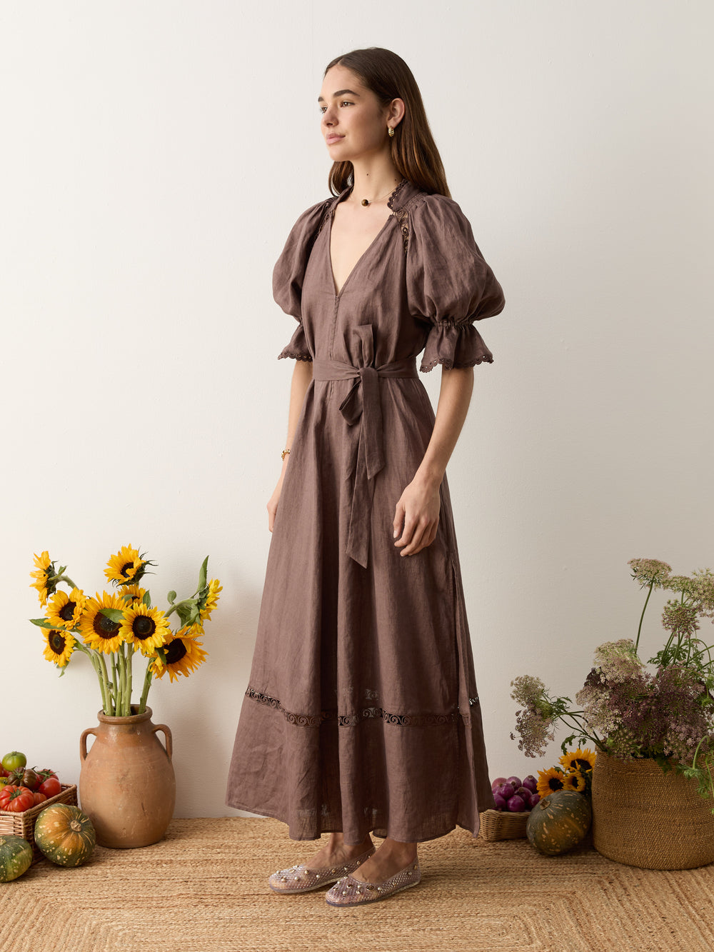 myra smock maxi dress | Boteh
