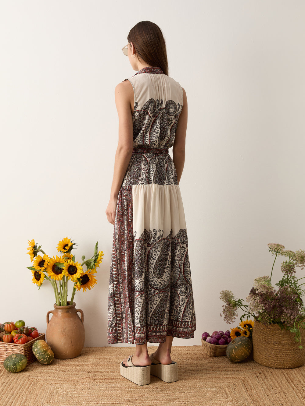 cassia sleeveless maxi dress | Boteh