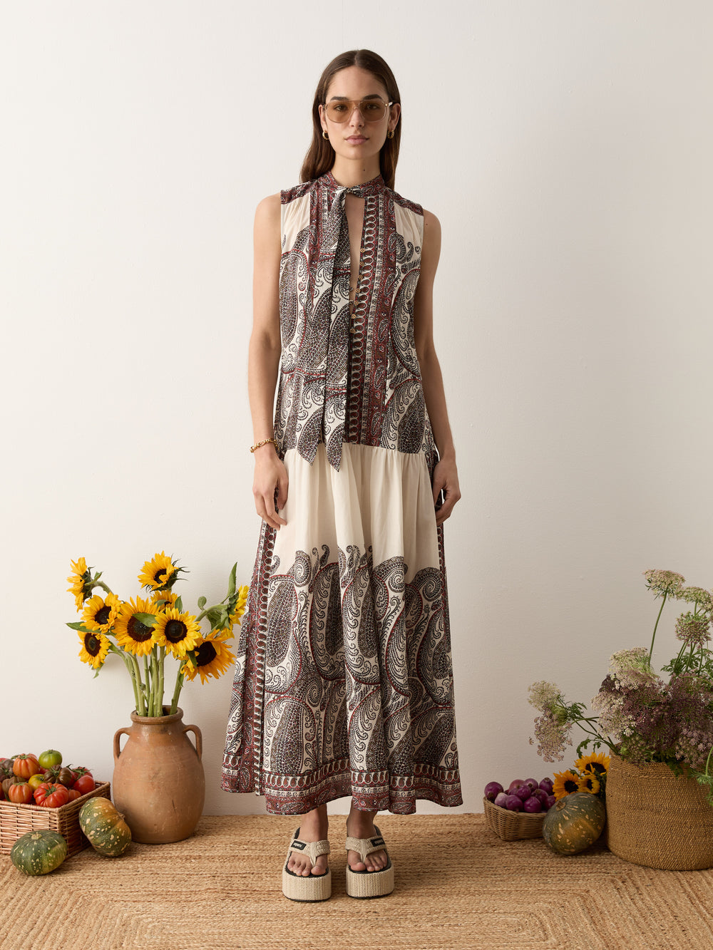 cassia sleeveless maxi dress | Boteh