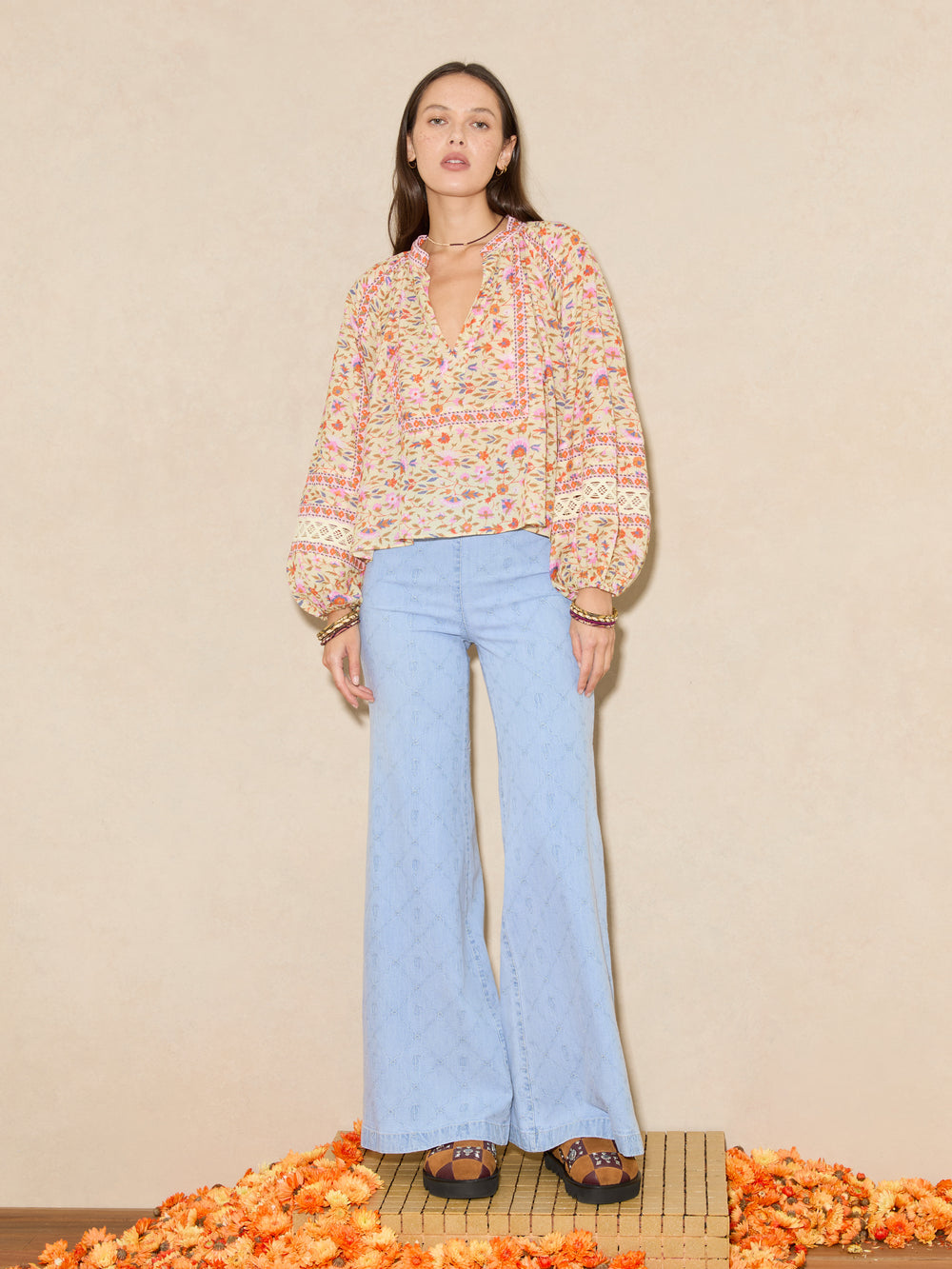 Dylan Embroidered Flare | Boteh