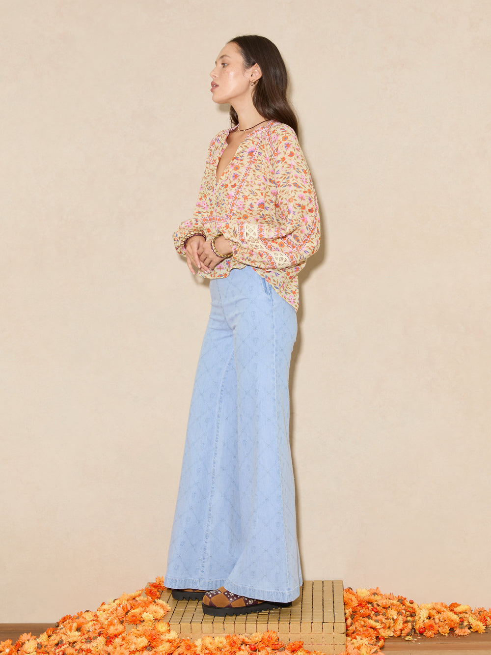 Dylan Embroidered Flare | Boteh