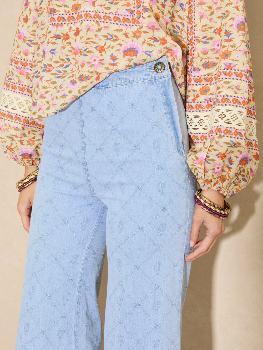 Dylan Embroidered Flare | Boteh