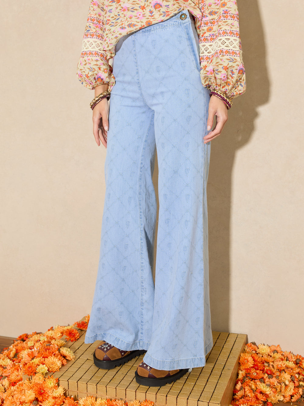 Dylan Embroidered Flare | Boteh