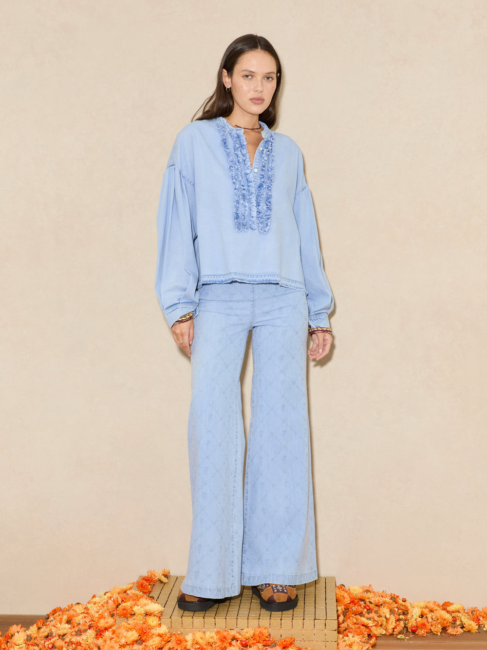 Dylan Embroidered Flare | Boteh