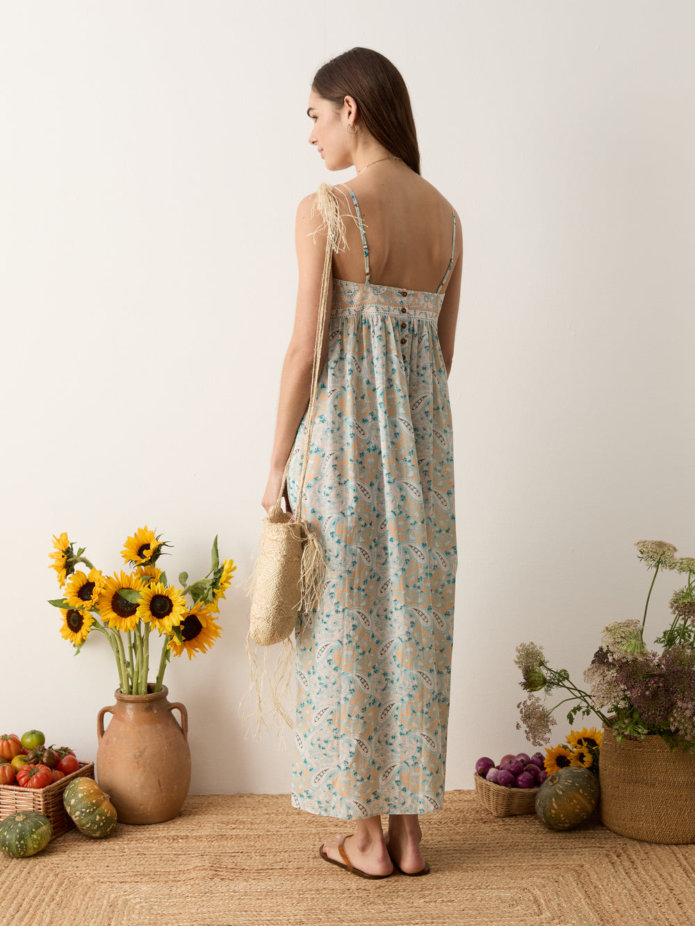 kynthos bodice maxi dress | Boteh