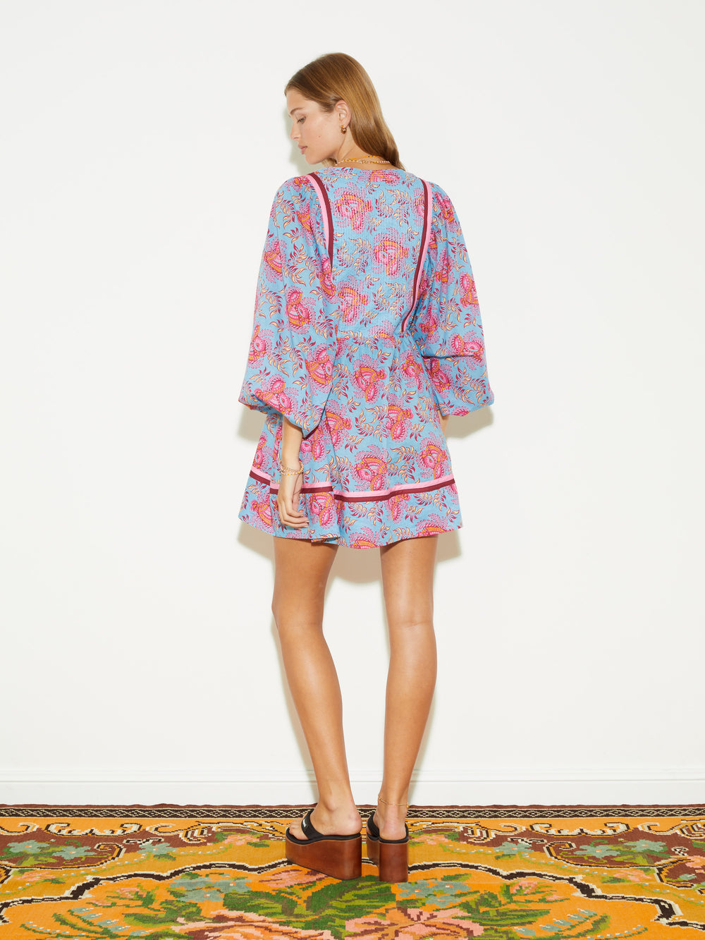Coquille Batwing Mini Smock Dress | Boteh