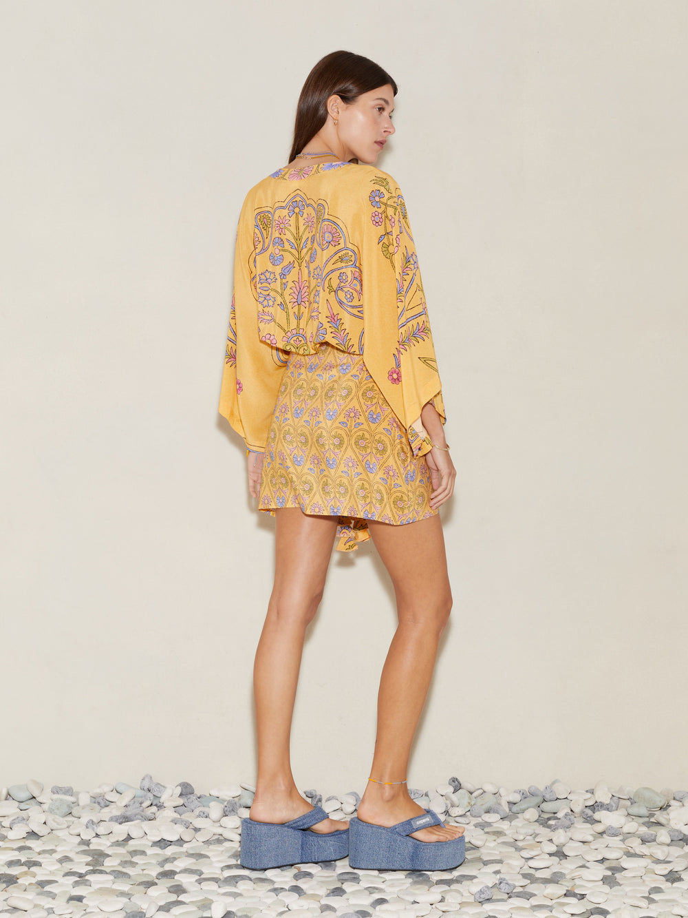 Darjeeling Silk Mini Robe Dress