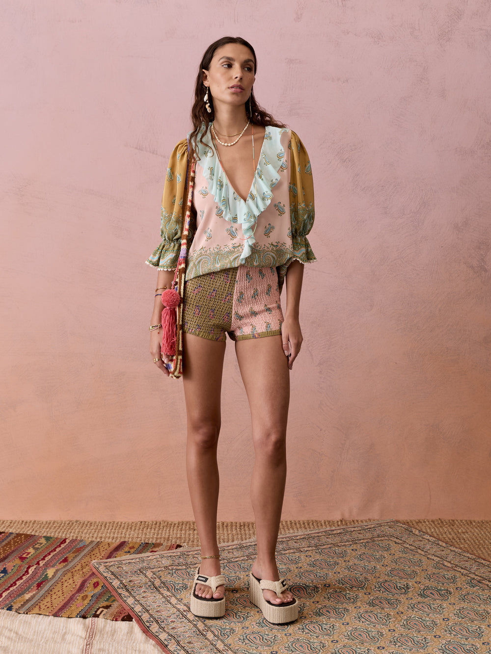 Lucent Shirred Hotpant