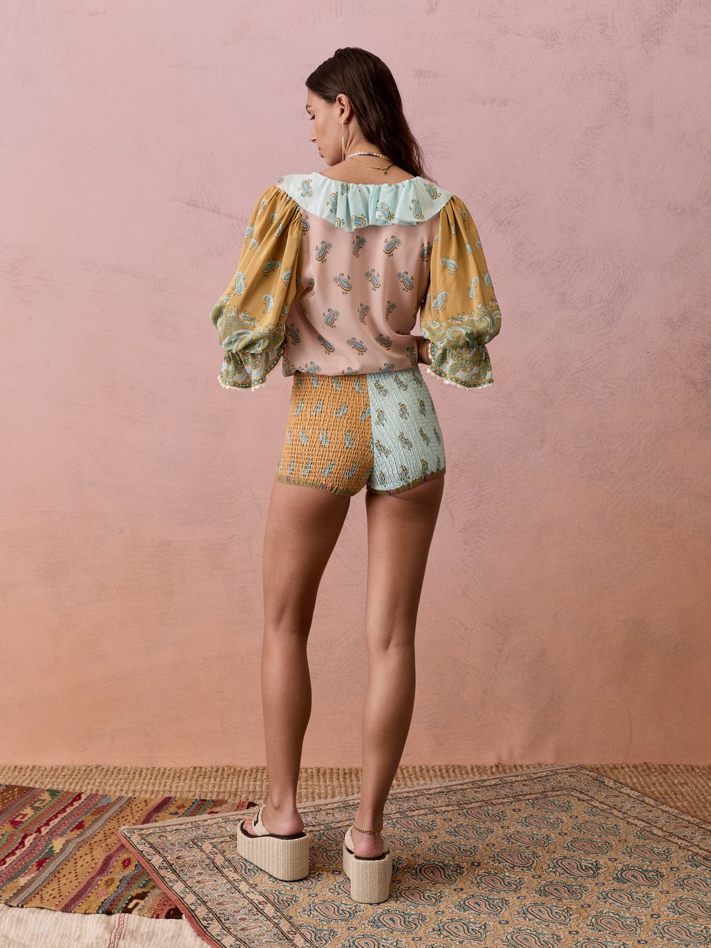 Lucent Shirred Hotpant | Boteh