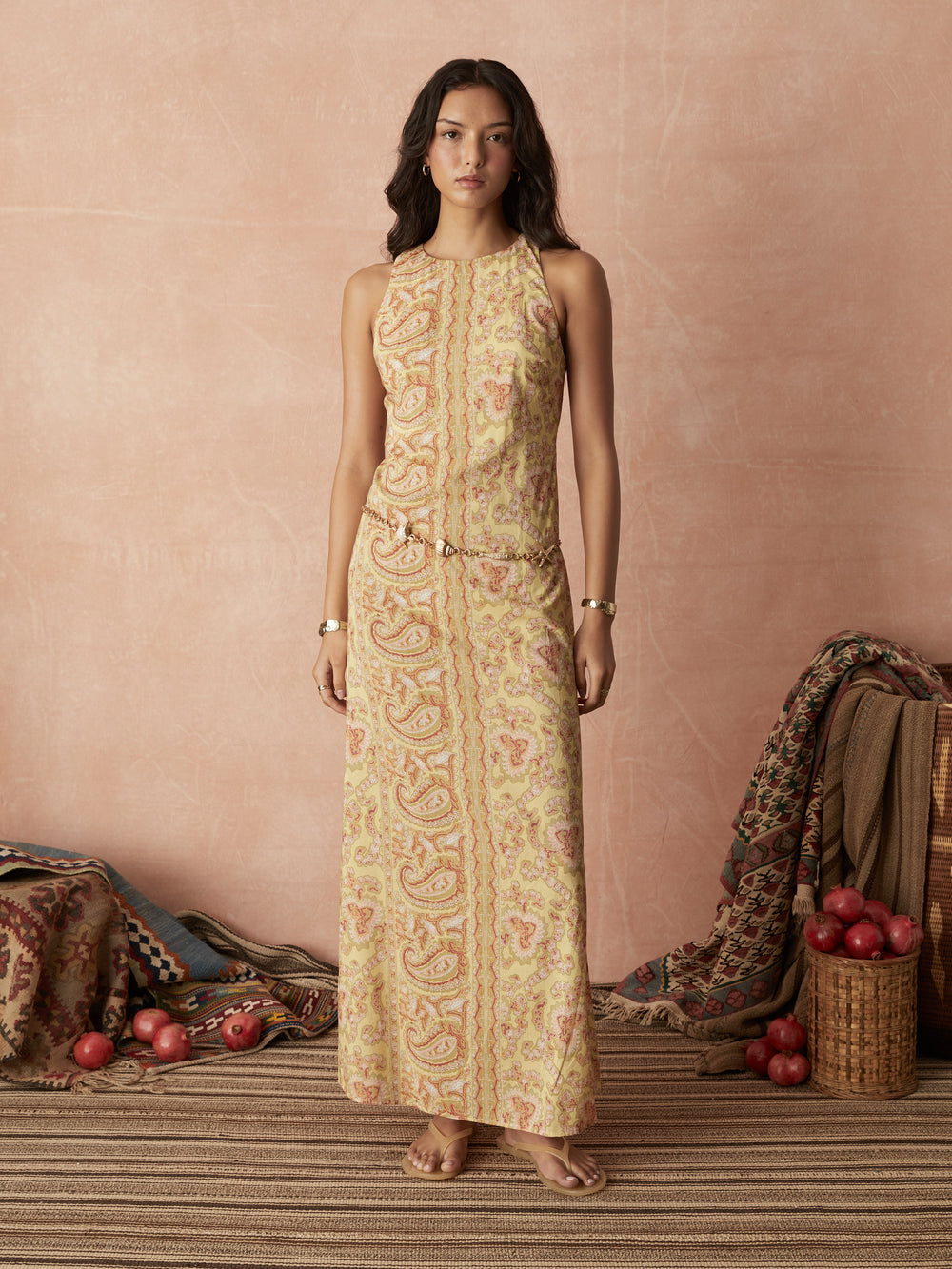 caravane column maxi dress