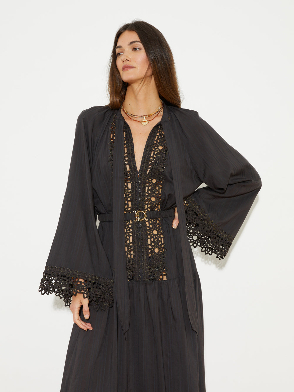 Starry Nights Wide Sleeve Maxi Dress | Boteh