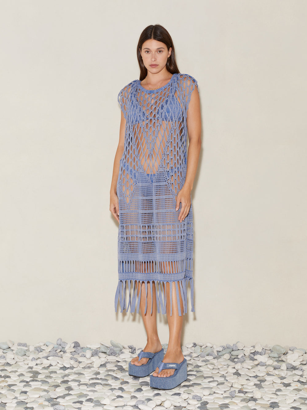 Ionia Jacquard Macrame Tunic