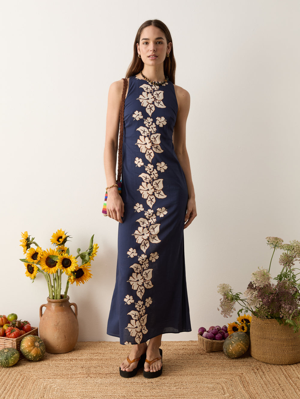 palmetto column maxi dress