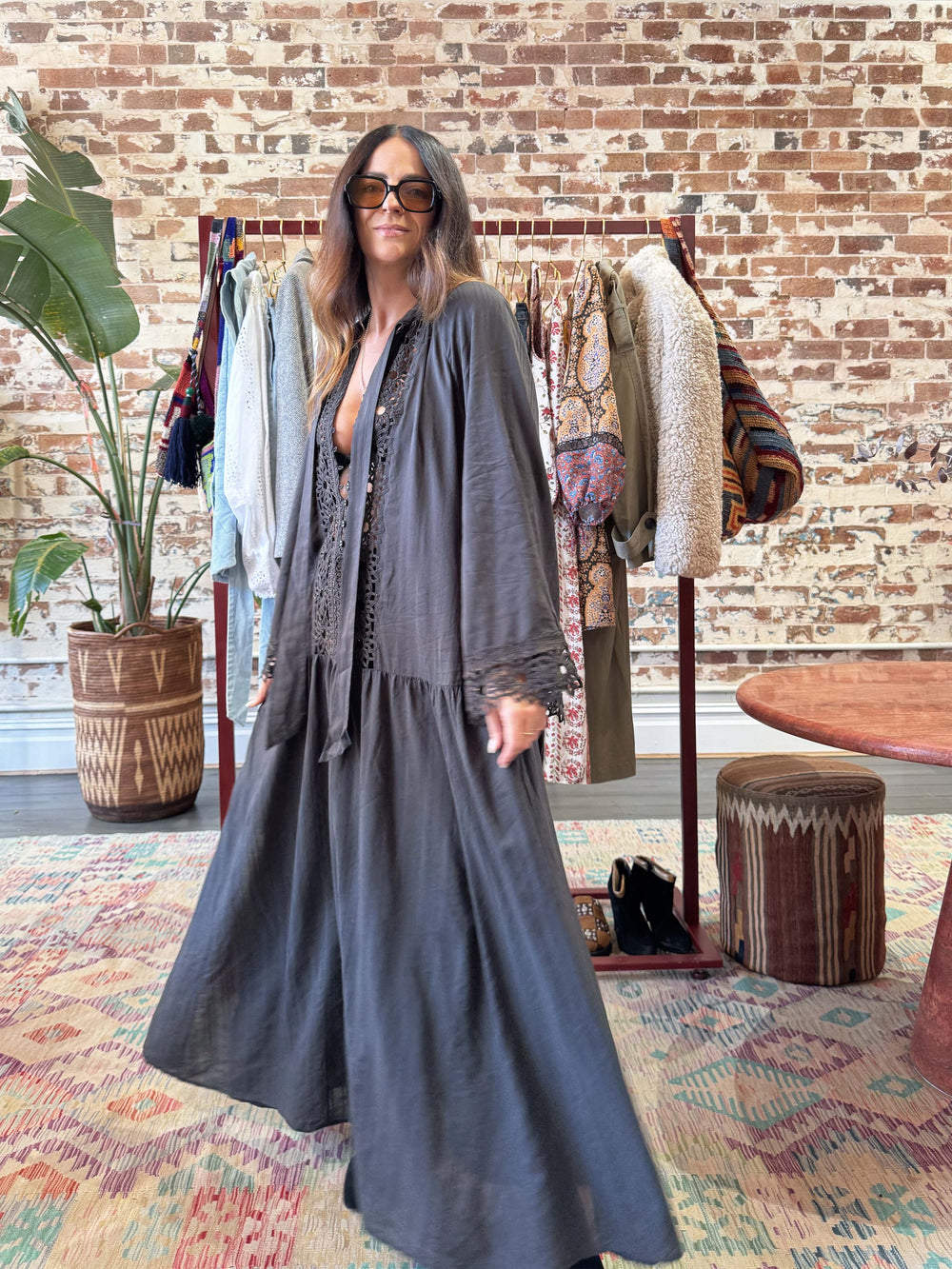 Starry Nights Wide Sleeve Maxi Dress | Boteh
