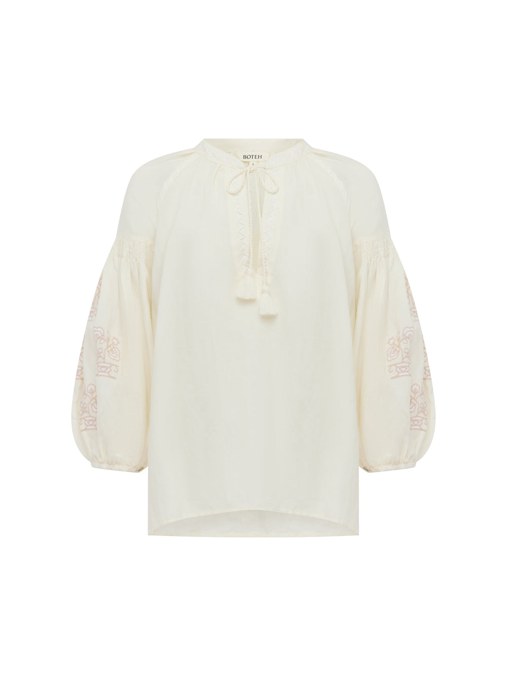 malissa embroidered blouse creme | Boteh