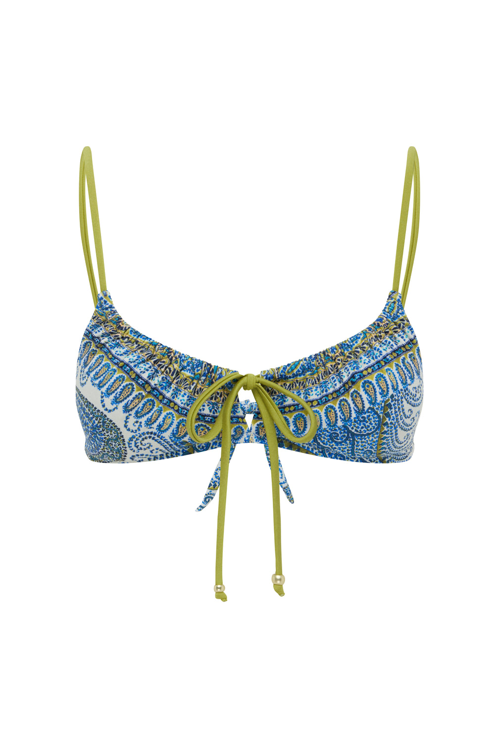 arcadia paisley gathered bralette | Boteh