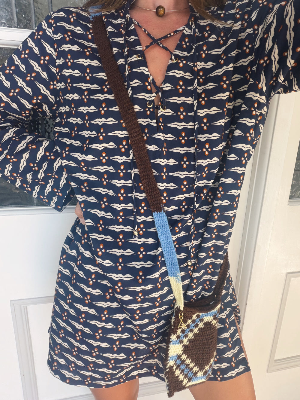 Florence 2 Needle Bilum Crossbody | Boteh