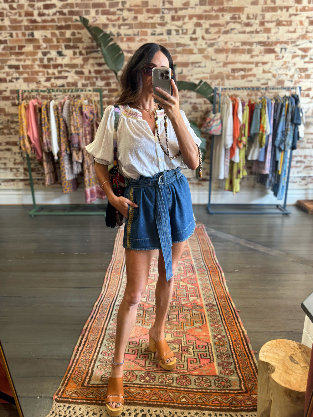 Lido Smocked Ss Blouse