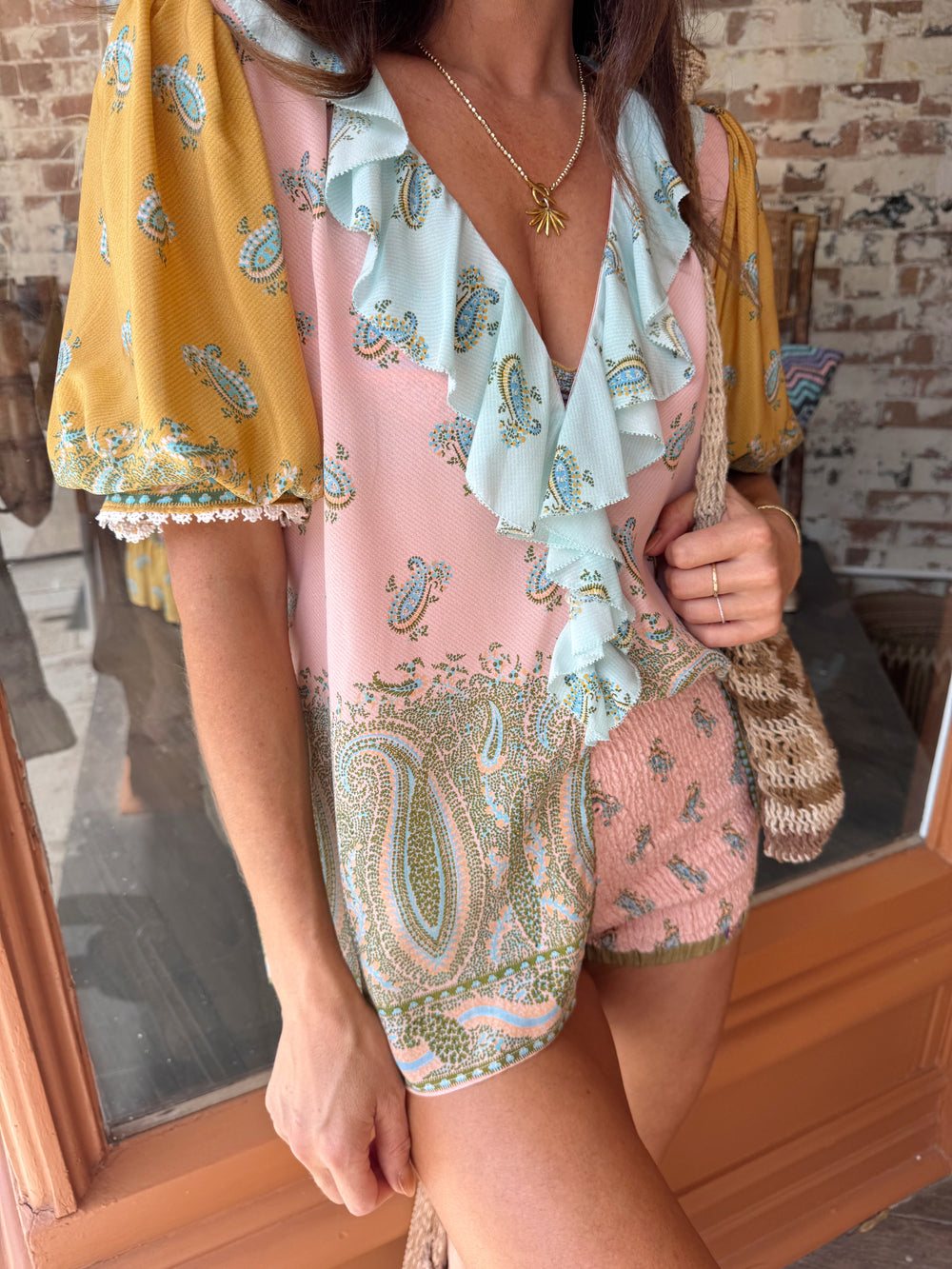 Lucent Shirred Hotpant | Boteh