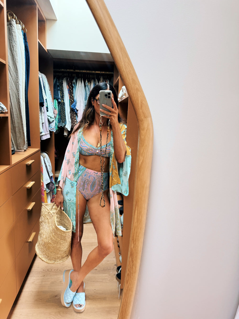 lucent silk robe mini dress | Boteh